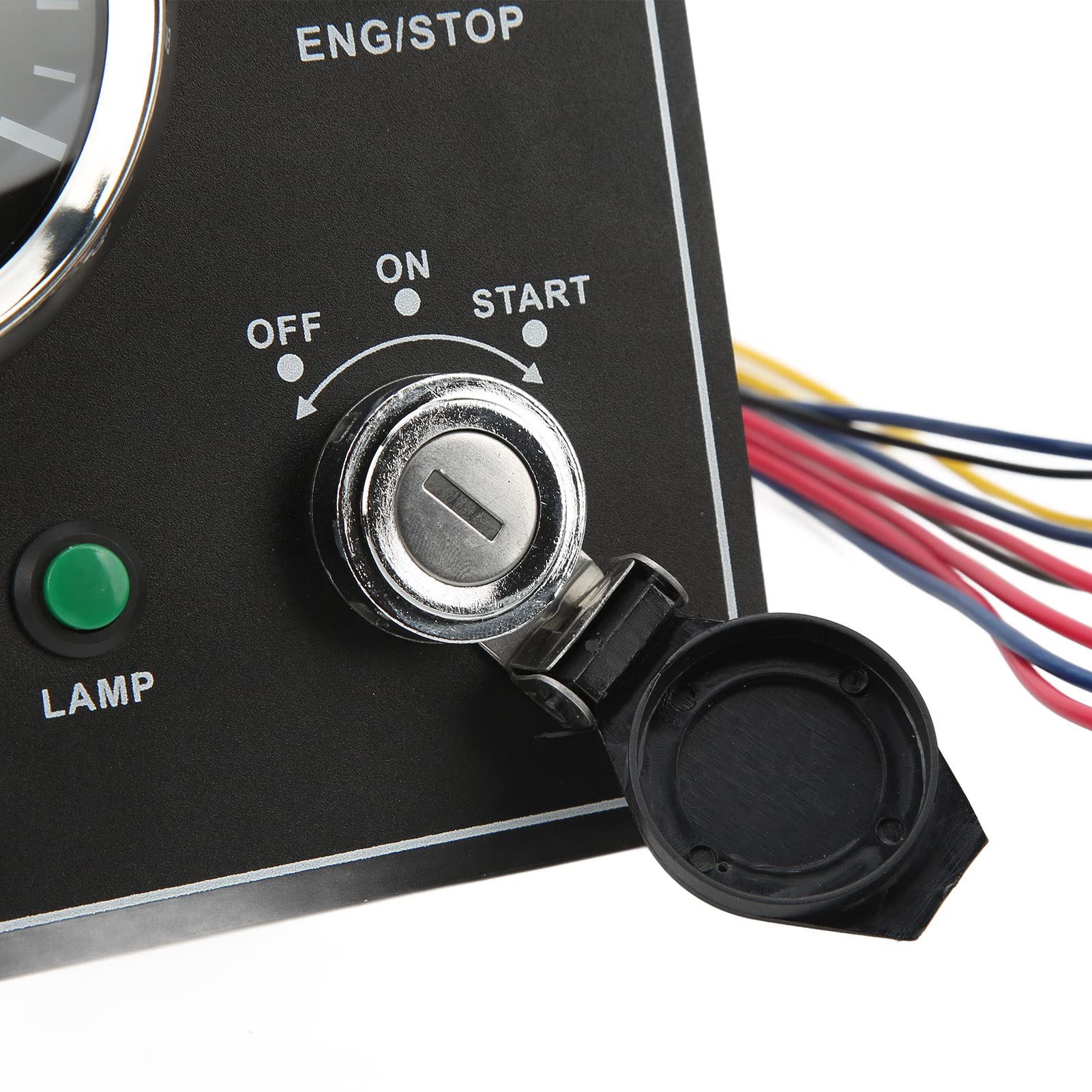 Panel de Instrumentos para Barco, Multifunción, 4000RPM, Retroiluminado Rojo, Panel de Interruptor RV, Función de Alarma, Yate Marino (12V)