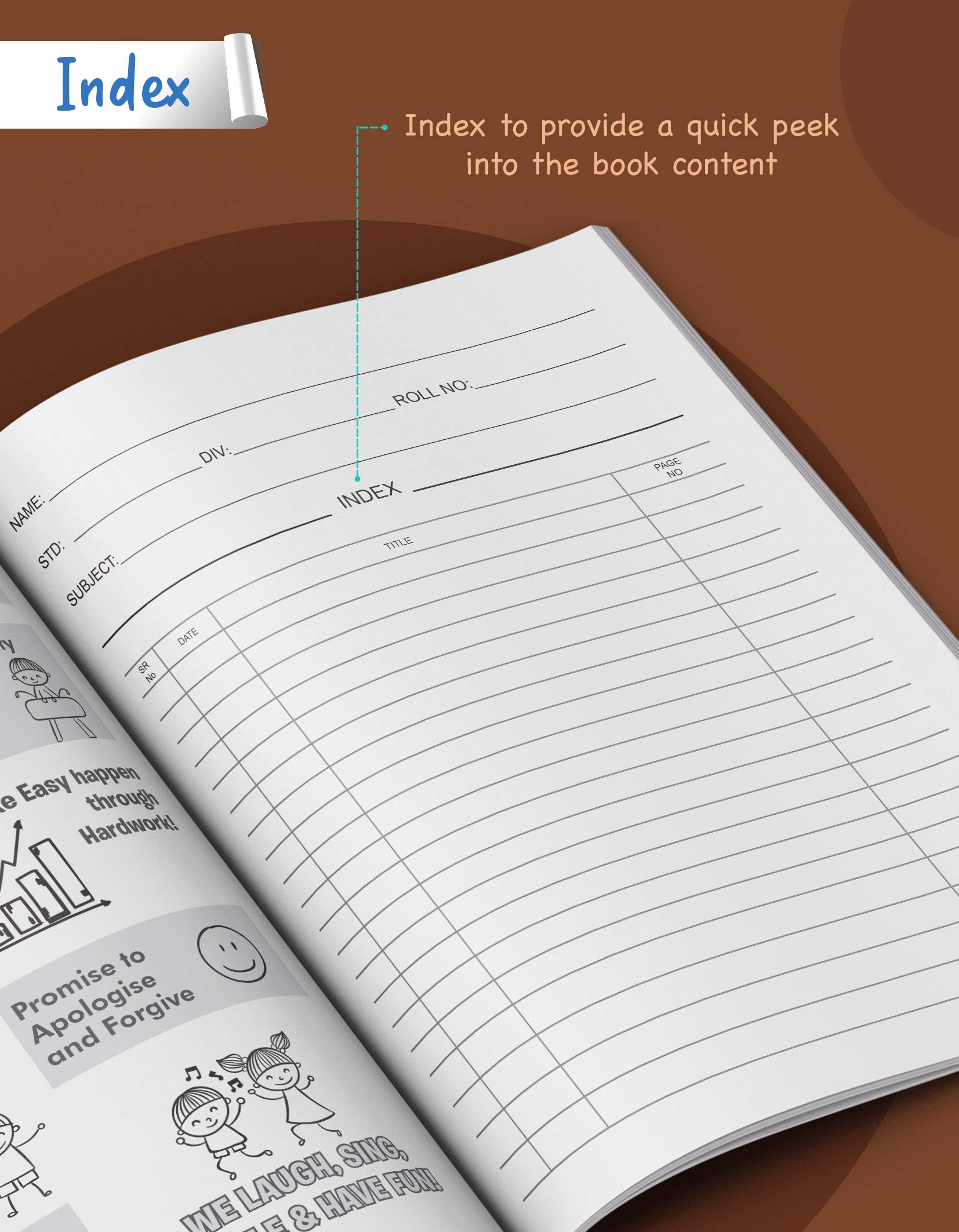 TARGET PUBLICATIONS Cuadernos pequeños de tapa marrón suave con rayas y un lado en blanco | 172 páginas tamaño A5 | 18 cm x 24 cm aproximadamente | Paquete de 16 libros | GSM 57
