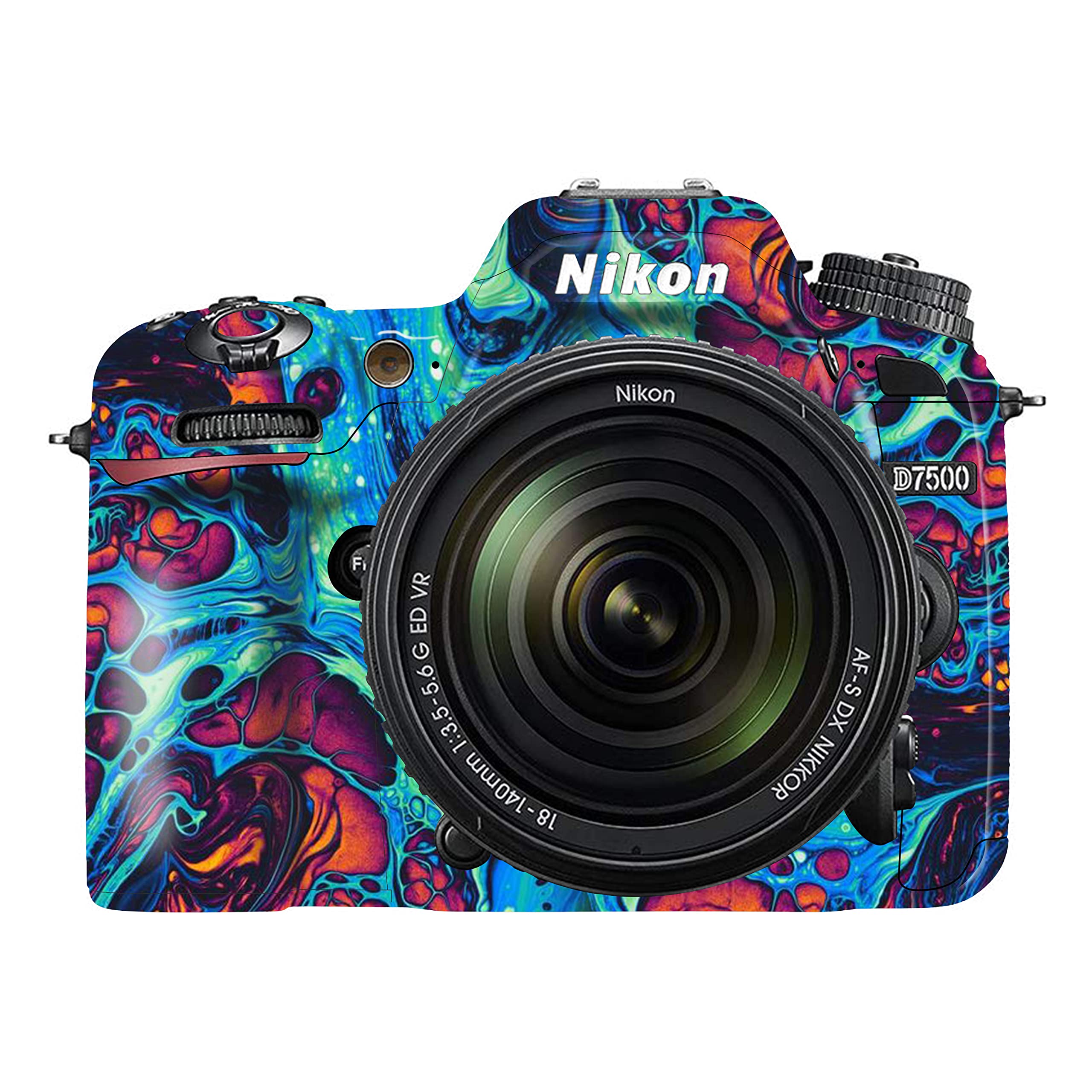 WRAPTURE. Vinyl Premium Dslr Camera Scratchproof Protective Skin For Nikon D7500-No Residue Removal,Bubble Free,Scratch Resistant,Stretchable,Hd Quality Printed-Hdcs-Nikon-D7500 (Design 11)