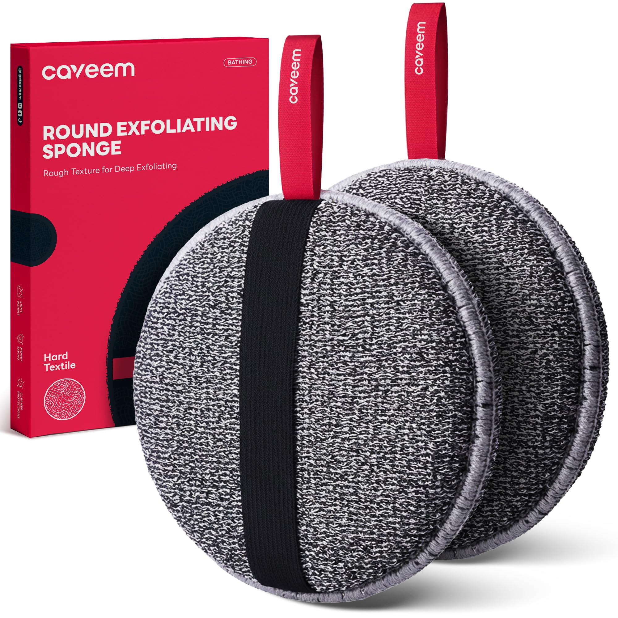 CAVEEM Exfoliating Body Scrubber - bath and bathing accessories | Mubboo