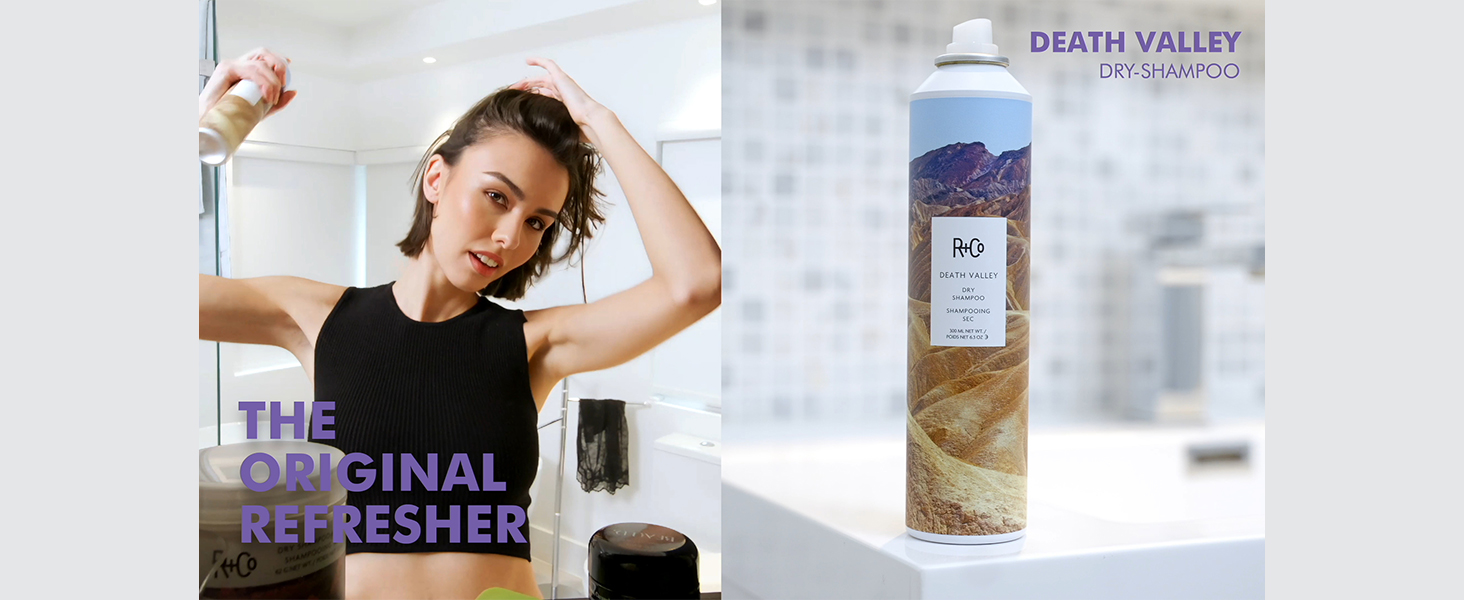 R+Co Death Valley Dry Shampoo For Women | Adds Volume & Body | Vegan, Gluten-Free & No Parabens |