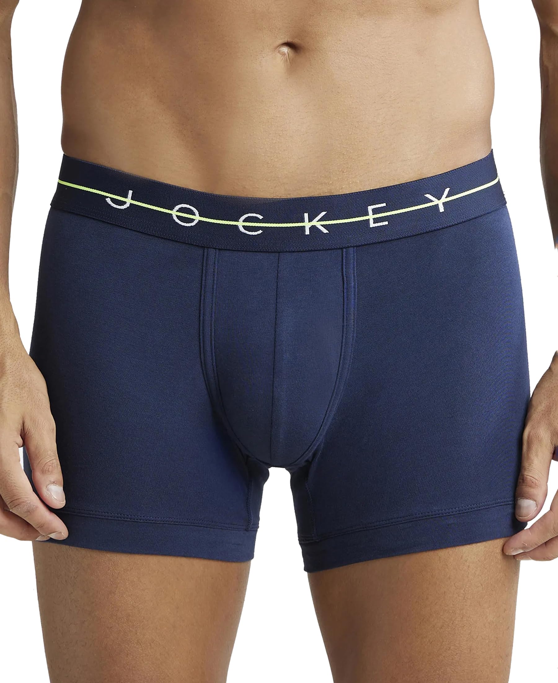 Jockey NY16 Men's Super Combed Cotton Elastane Stretch Solid Trunk with Ultrasoft Waistband (Colors & Prints May Vary)
