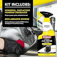 Vista 4 de Weiman Kit de limpieza de freidora de aire espumoso, limpiador y desengrasante para cestas y bandejas de cerámica, elimina grasa, suciedad, aceite