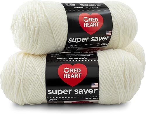 Miniatura 7 de RED HEART Paquete de 3 hilos Super Saver, color rojo cereza (3 unidades)