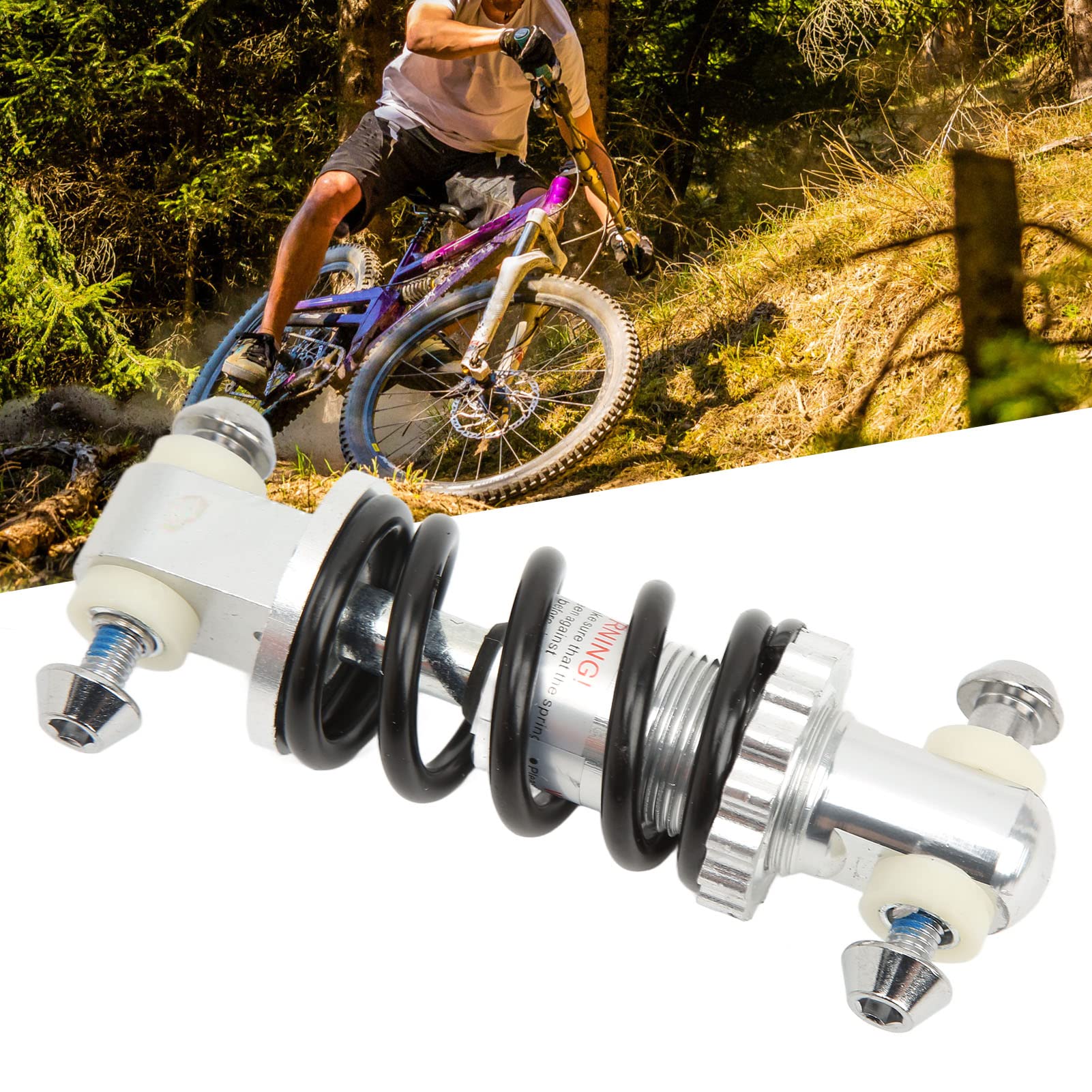 Bague DU Pour Amortisseur VTT – Alliage Alu + Caoutchouc – 12,7 à 14 Mm – Compatible – Améliore La Suspension