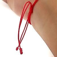 Vista 5 de Red String Protection Bracelet for Women Against Evil Eye Genuine Jet Stone Azabache Contra el Mal de Ojo