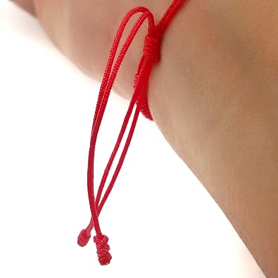 Red String Protection Bracelet for Women Against Evil Eye Genuine Jet Stone Azabache Contra el Mal de Ojo