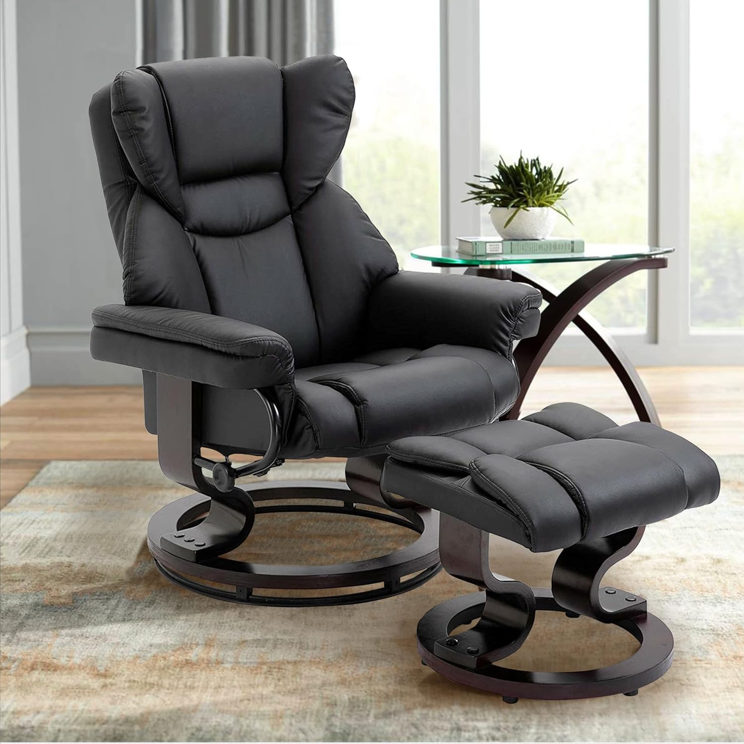 Buy Blisswood Recliner Chair With Footstool, Swivel Recliner Sofa Chair
