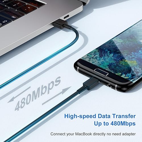 Miniatura 5 de Cargador tipo C de carga rápida, paquete de 3 bloques de carga USB C para teléfono Android y cable de carga de 6 pies, para Samsung Galaxy S10