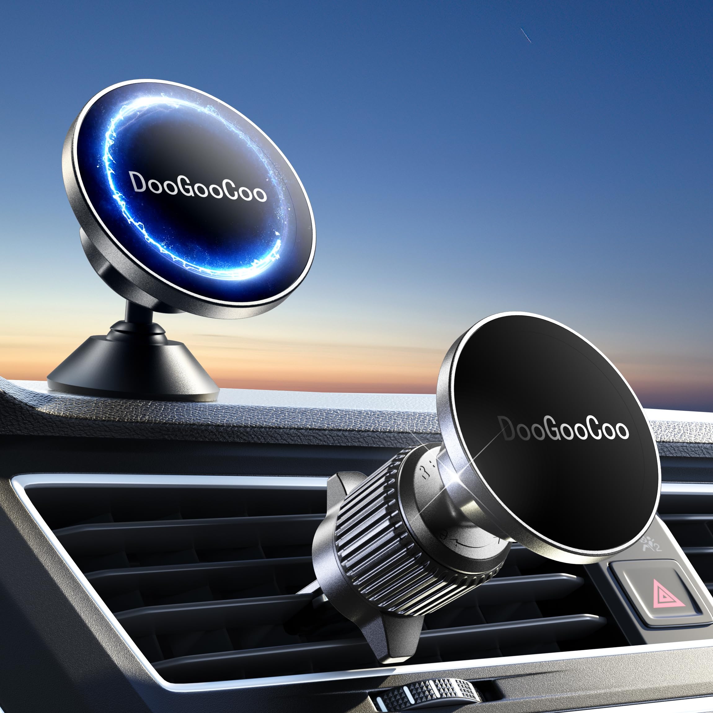DooGooCoo Fits Magsafe Car Mount, [Newest Version] [Strongest Protection]