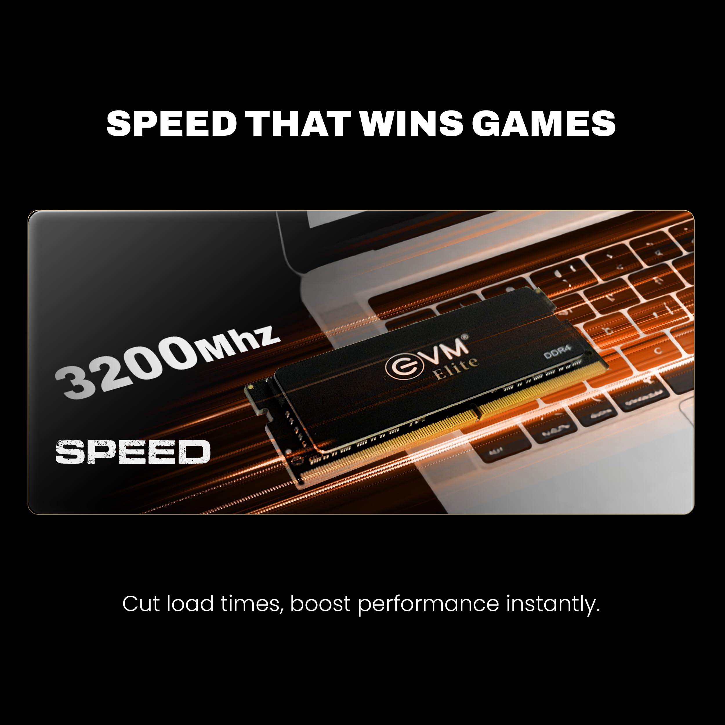 EVM Elite 8GB DDR4 3200MHz | Gaming Laptop RAM – Intel XMP & AMD EXPO, Aluminum Heat Sink, Slim | SO-DIMM, High-Performance Memory for Gaming & Multitasking | 10 Year Warranty (EE8G32LT) — Amazon image 3