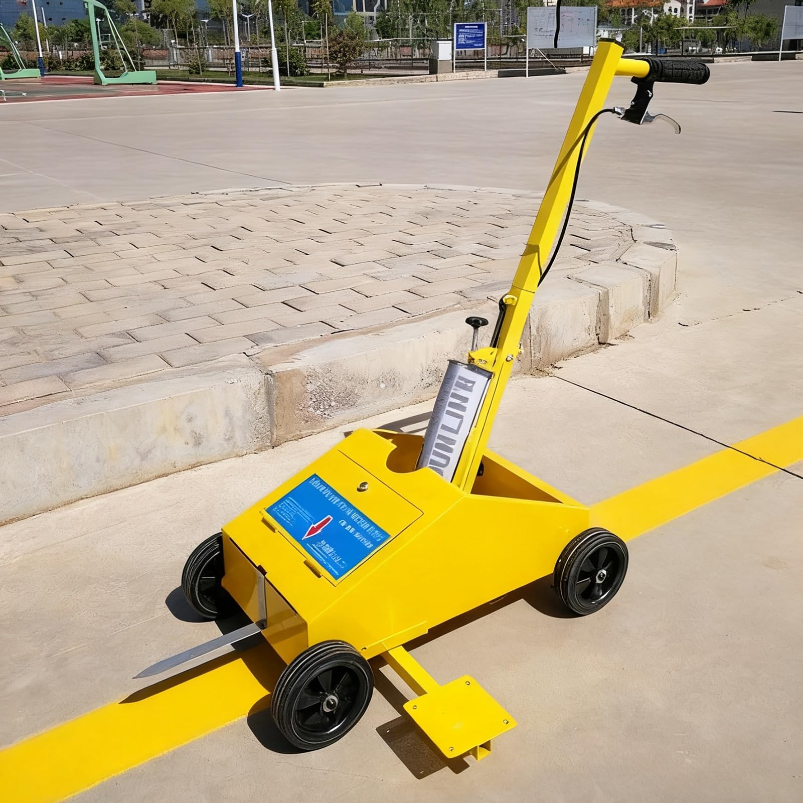 GTHTUHFD Line Marker Machine, Line Marking Machine Yellow 2 To 5.9 Inch Adjustable Width