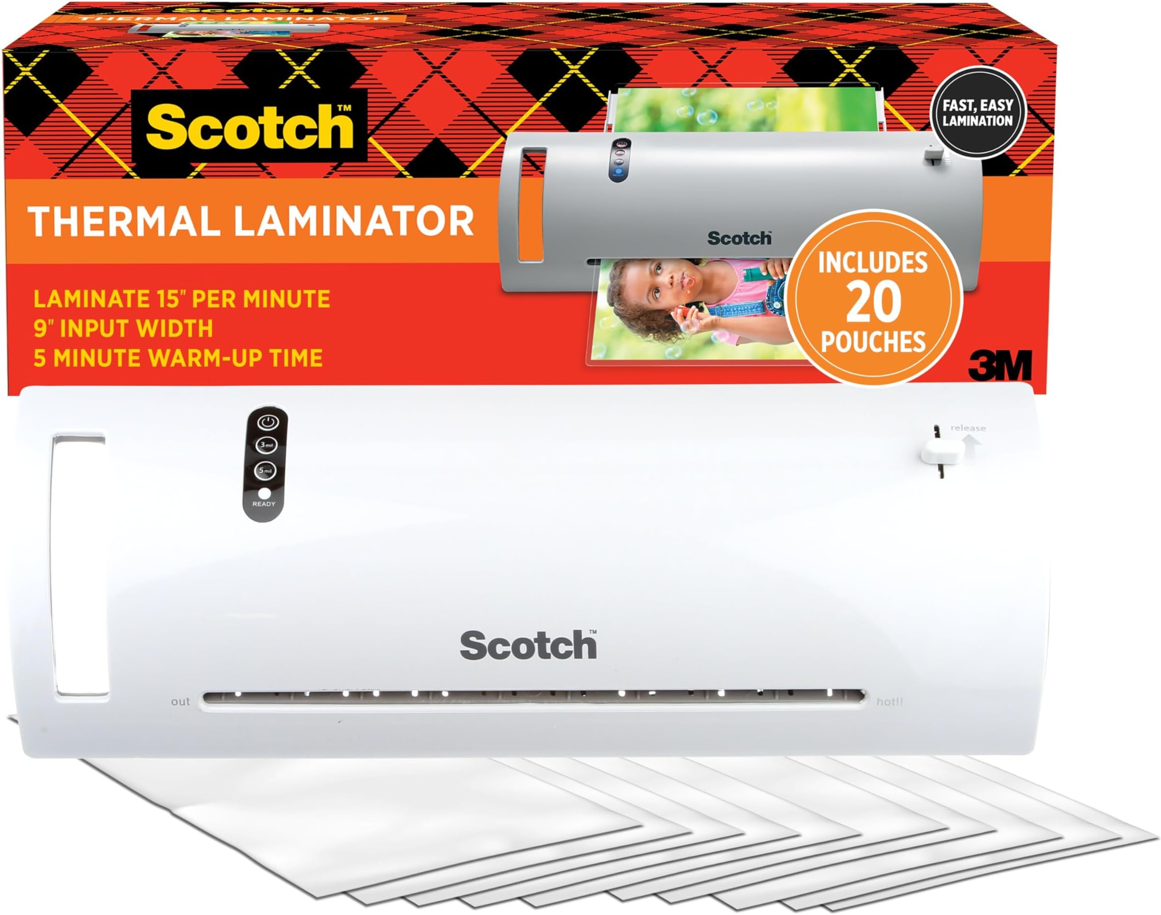 Scotch TL902VP - Laminator - heat laminator - pouch - 9 in