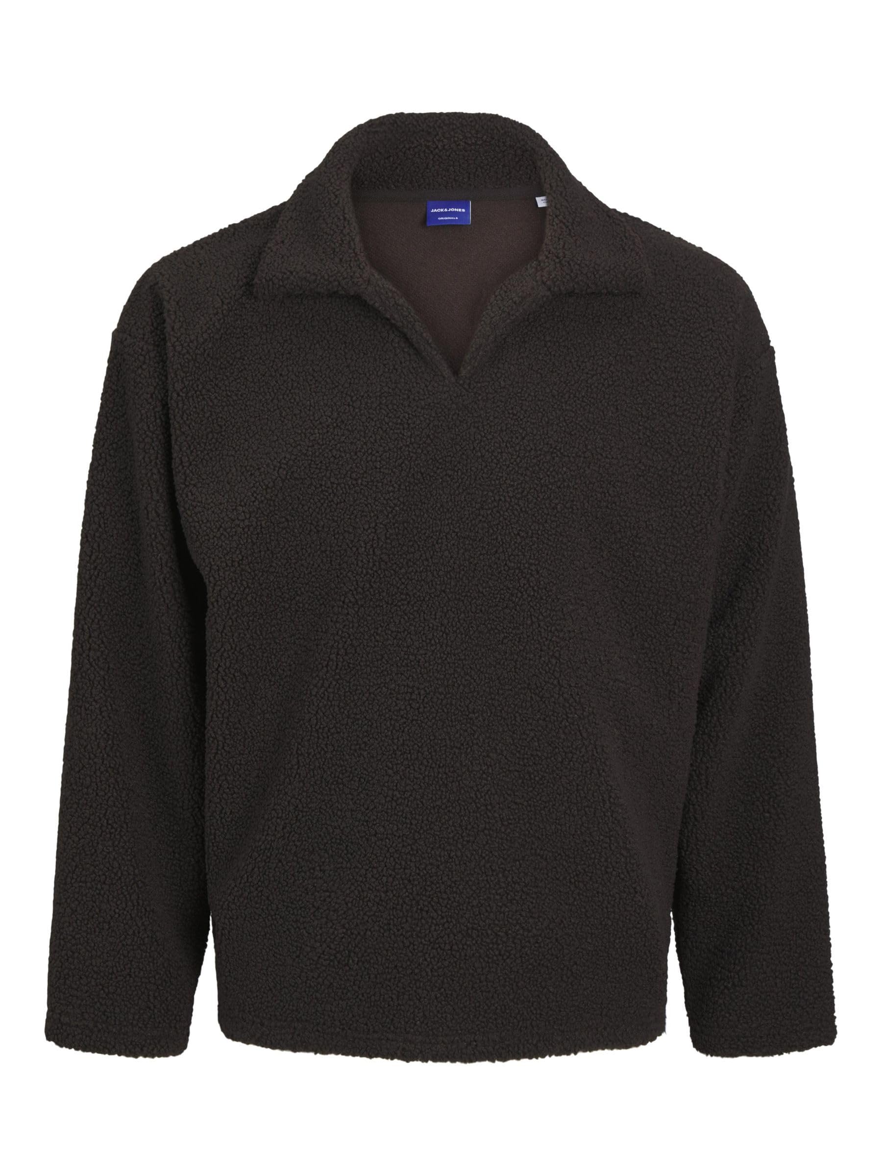 JACK & JONES Mens Teddy Sweater Chocolate Torte S