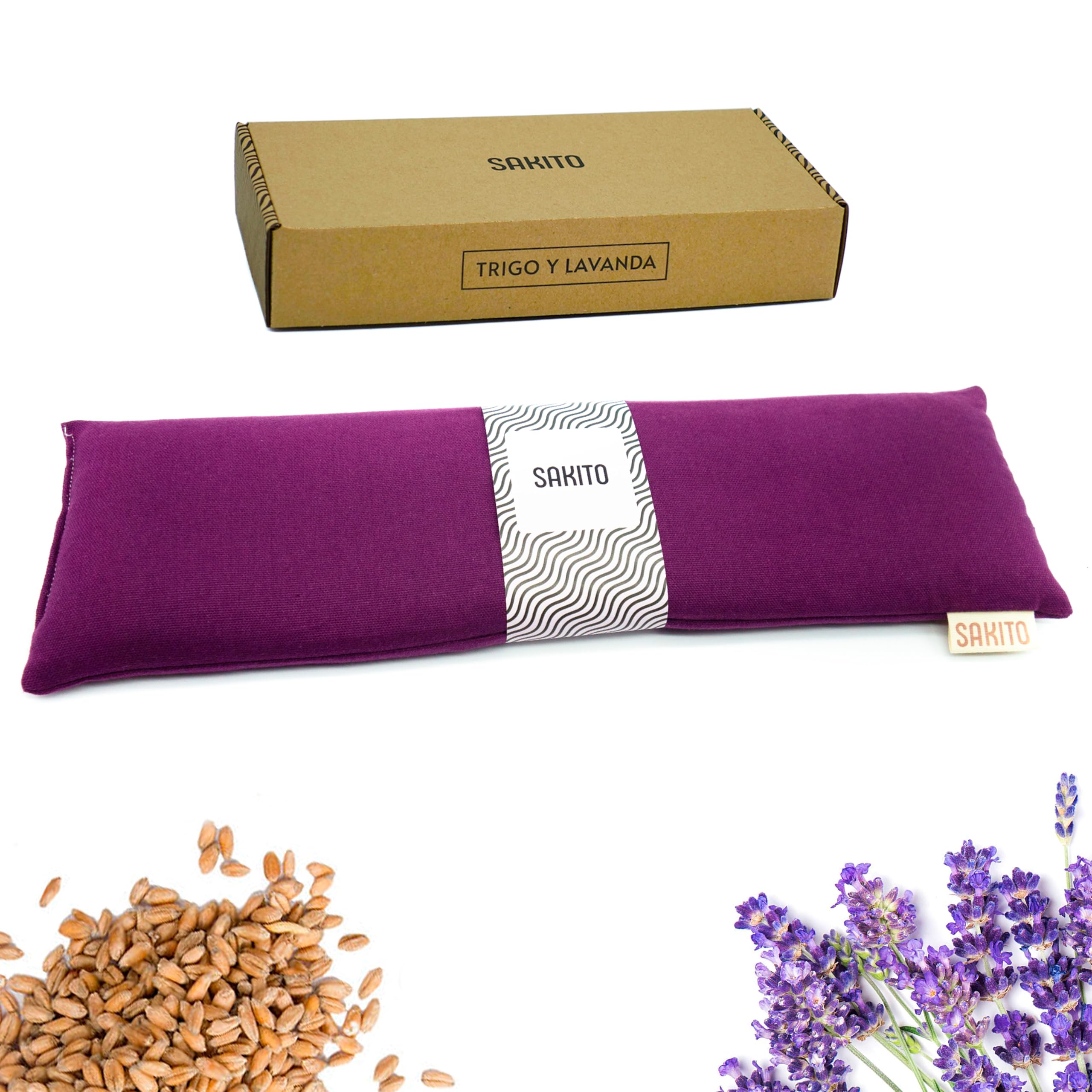 Cuscino Termico Microonde (43x12 cm) - Sollievo Naturale per Dolori Cervicali, Lombari e Mestruali, Uso a Caldo o a Freddo - Elevata Ritenzione del Calore - Profumo di Lavanda - Scatola Inclusa