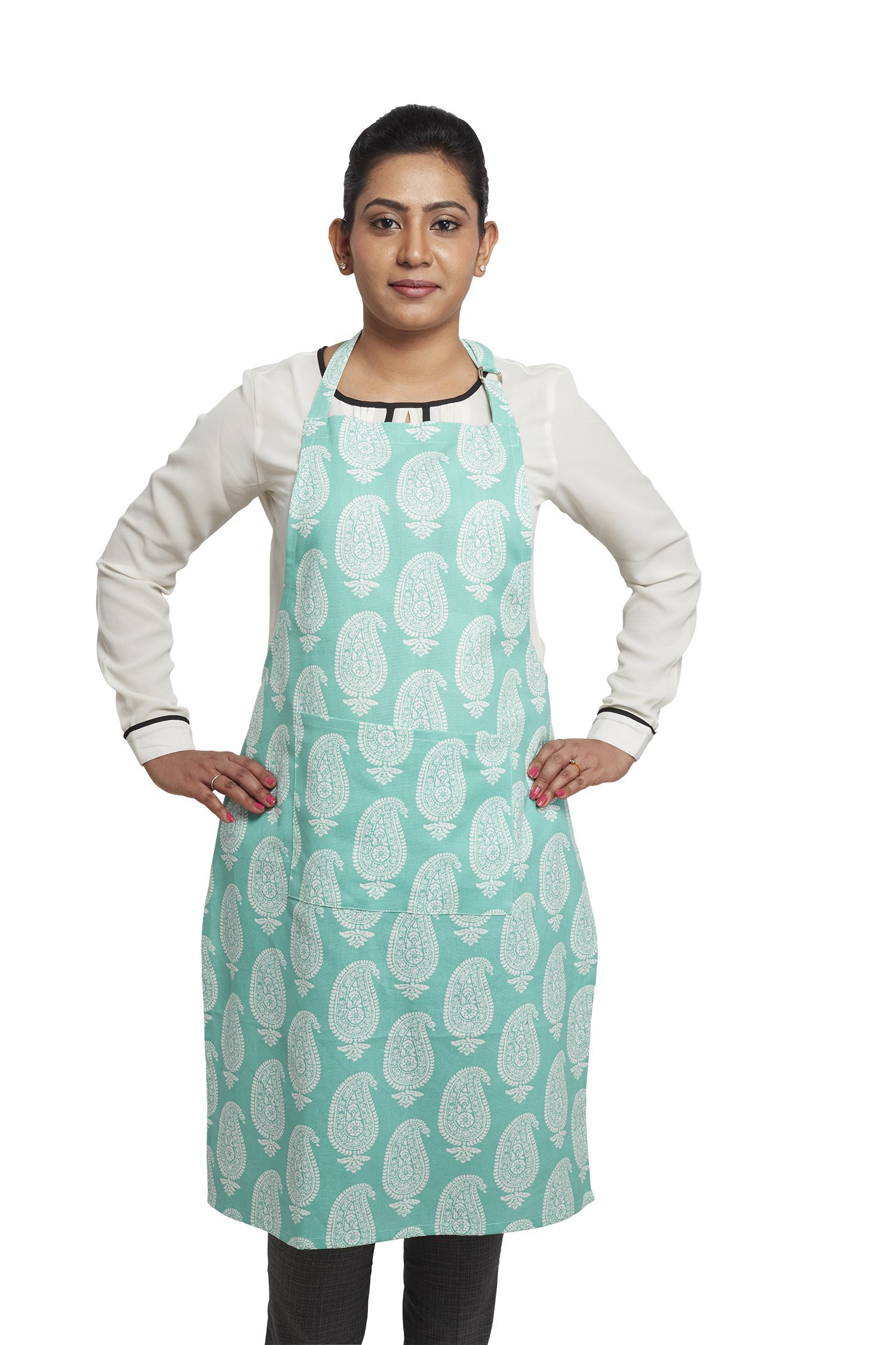 See full amazon price history chart for Amazon Brand - Solimo 100% Cotton Adjustable Kitchen Apron, Paisley (Blue) Amazon Brand - Solimo 100% Cotton Adjustable Kitchen Apron, Paisley (Blue) (B06W9DS1N4) Amazon Price History, Amazon Price Tracker