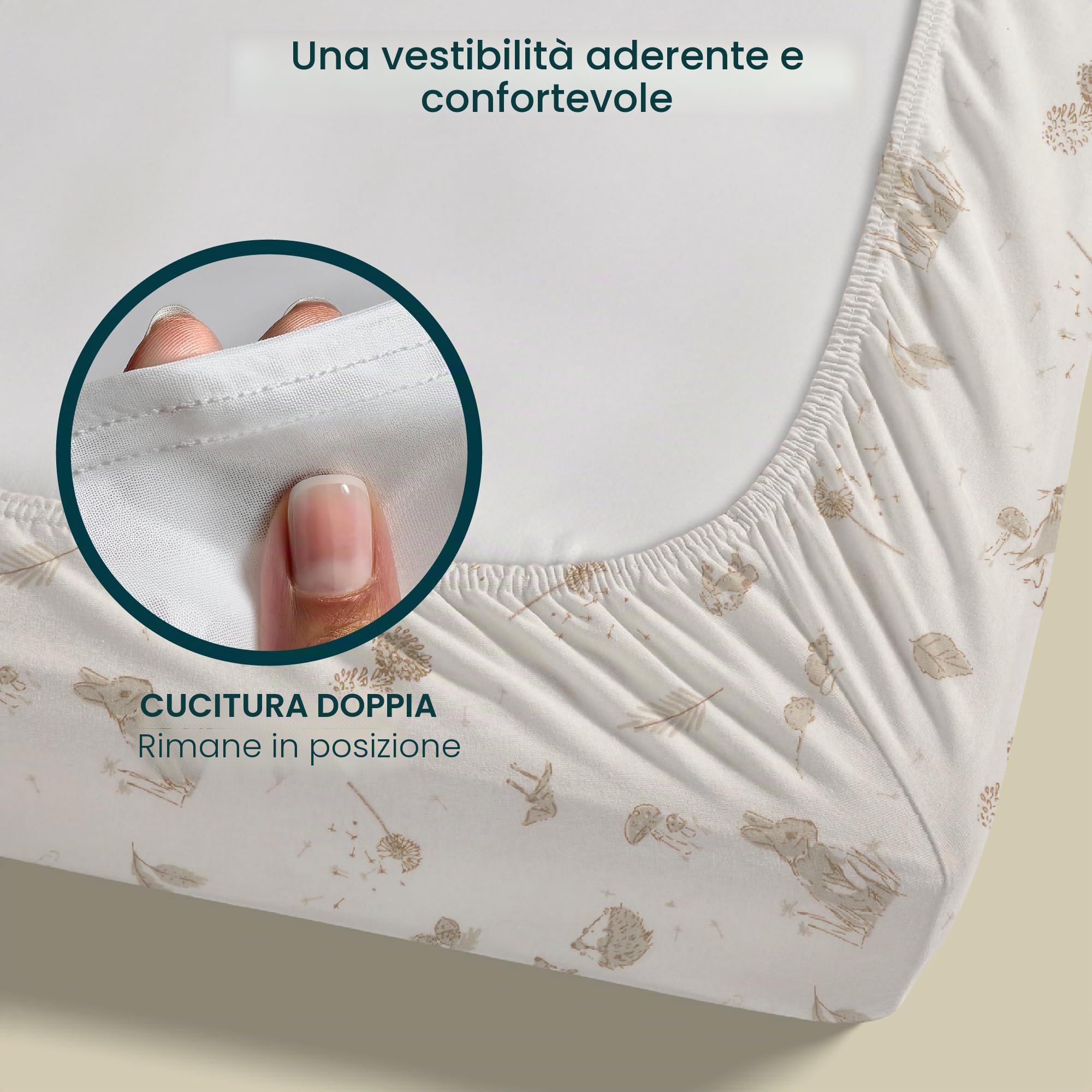 Tutti Bambini Lenzuola Culla Neonato (Confezione da 2) - Jersey di Bambù Morbido e Traspirante - Lenzuola con Elastico a Doppia Resistenza - Adatte a Materassi da 53x80 cm a 60x90 cm (Cocoon)