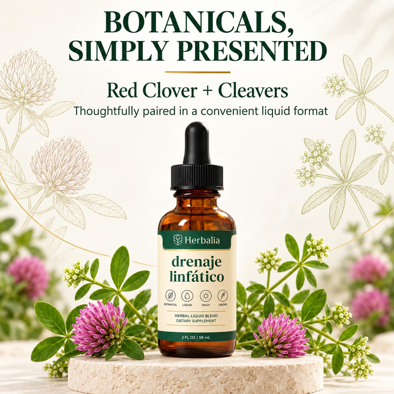 Drenaje Linfatico, Liquid Lymphatic Support Drops – Fast-Absorbing Herbal Formula, Vegan, 2 Fl Oz — Amazon image 3