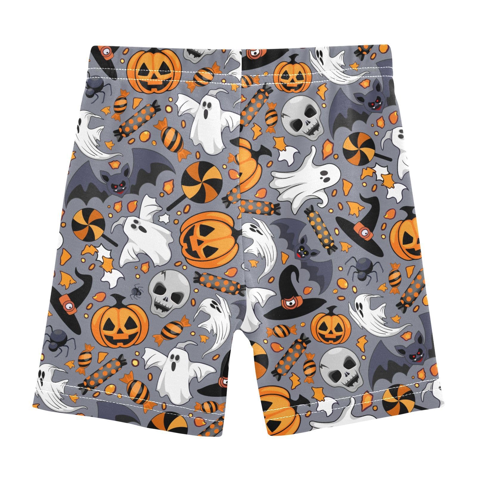 JHKKU Girls Halloween Shorts Cotton Cartwheel Bike Kids Biker Under Dress Dance Short Girl Clothes 4T