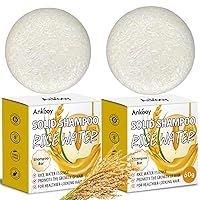 Vista 1 de 2 Pack Rice Water Shampoo Bar for Hair Growth,Deep Cleansing Rice Shampoo Bars,Solid Soap for Women and Mens,Reduce Breakage, Boosts Shine