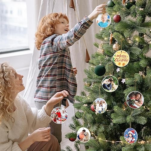 Miniatura 5 de Adorno de Navidad personalizado 2023  Adorno de Navidad personalizado 2023, decoración de árbol de Navidad de cerámica, adornos de memoria para