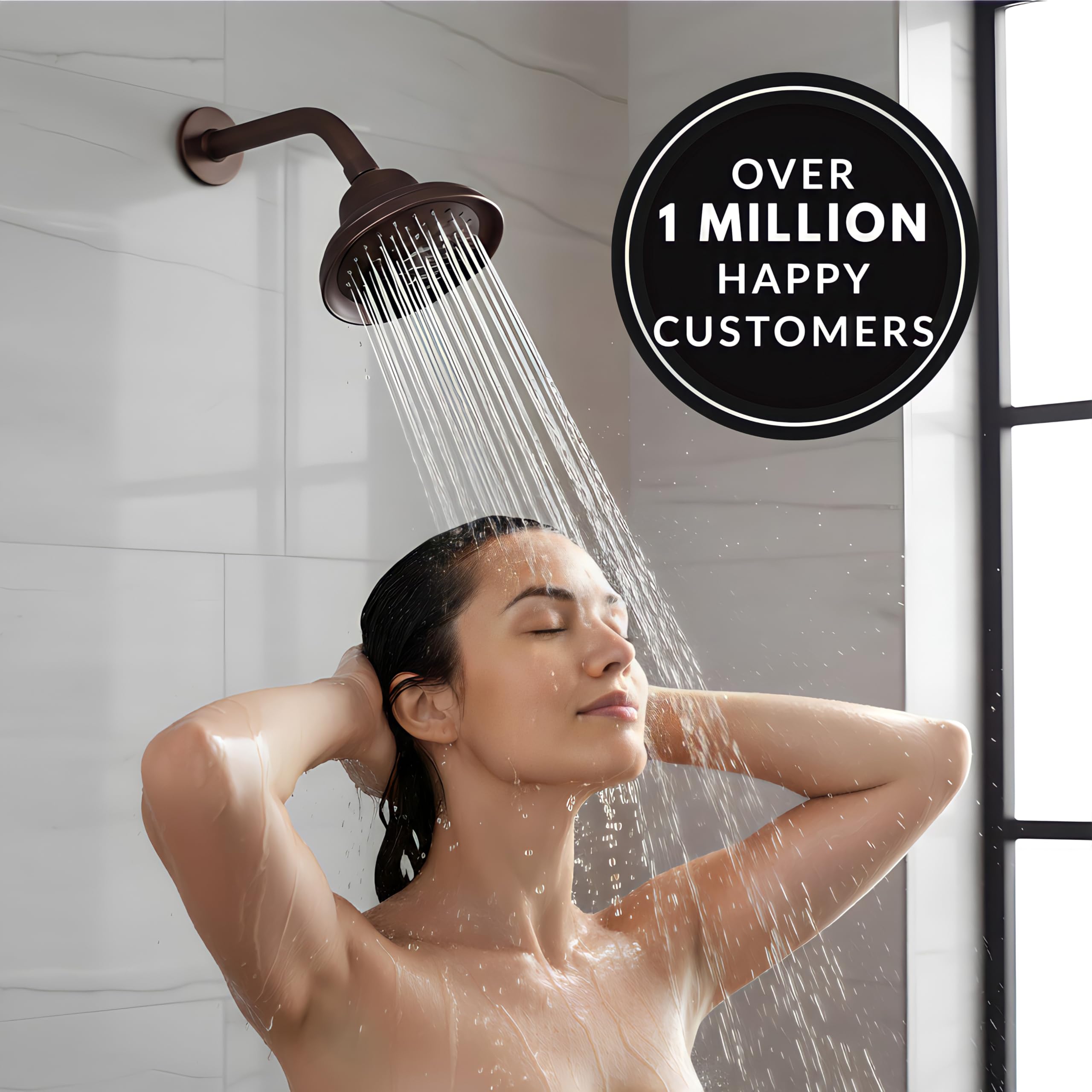 Aqua elegante cabezal de ducha de masaje & Mist – gran alta presión, multifunción, soporte de pared, ajustable alcachofa de ducha