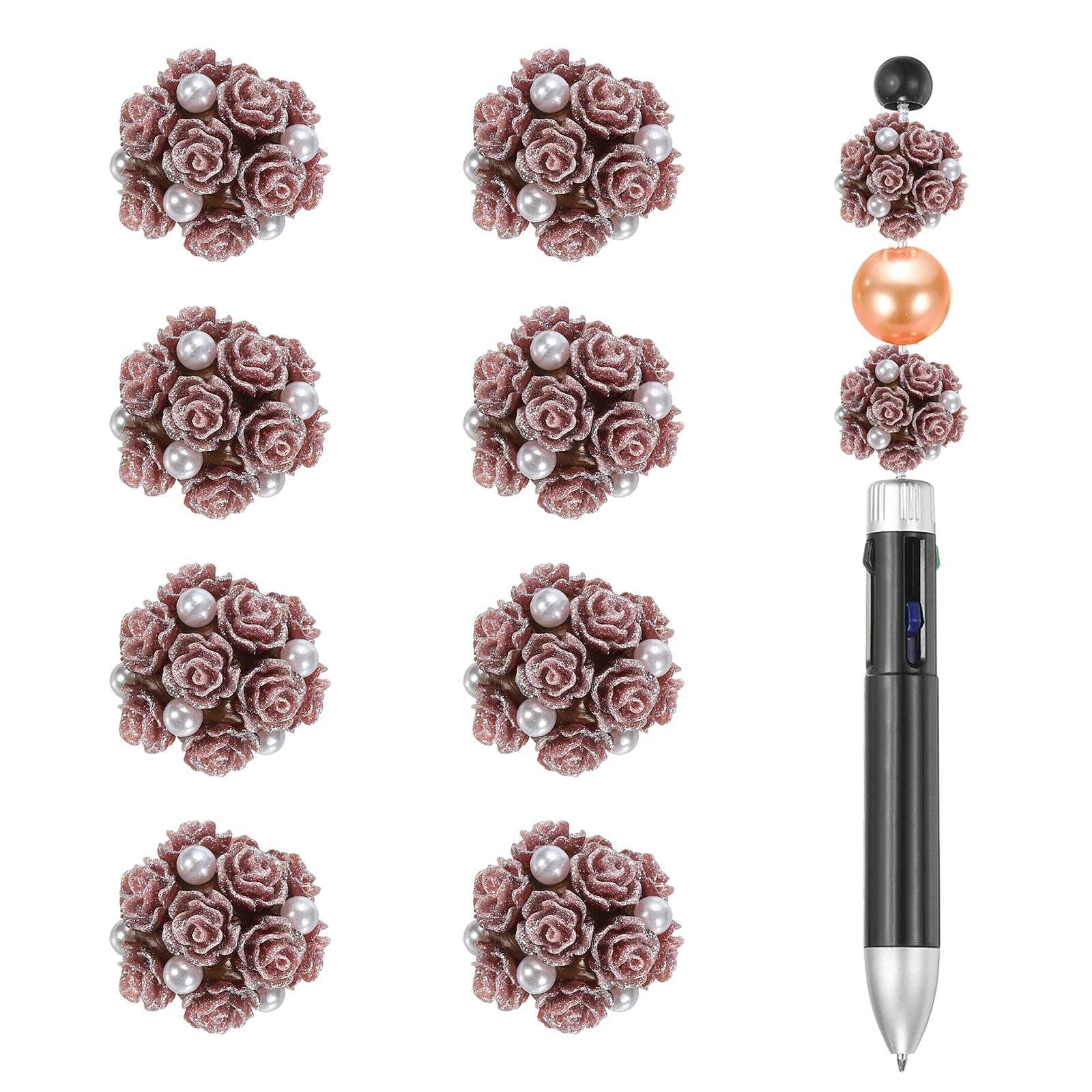 Perles focales en strass 2 cm pour personnaliser vos stylos et porte-clés