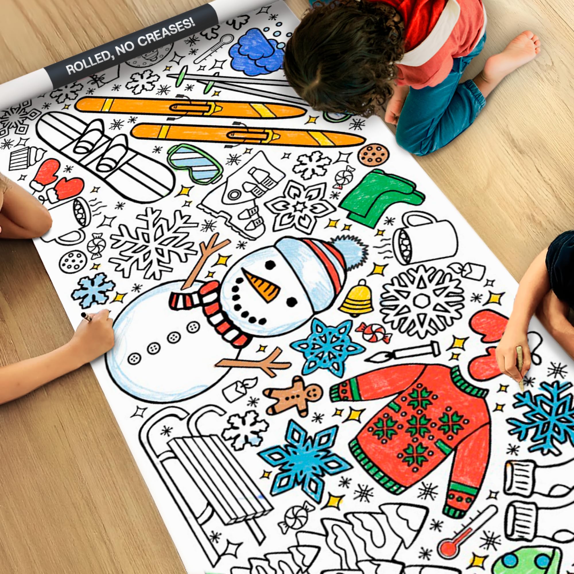 Tiny Expressions Winter Coloring Poster