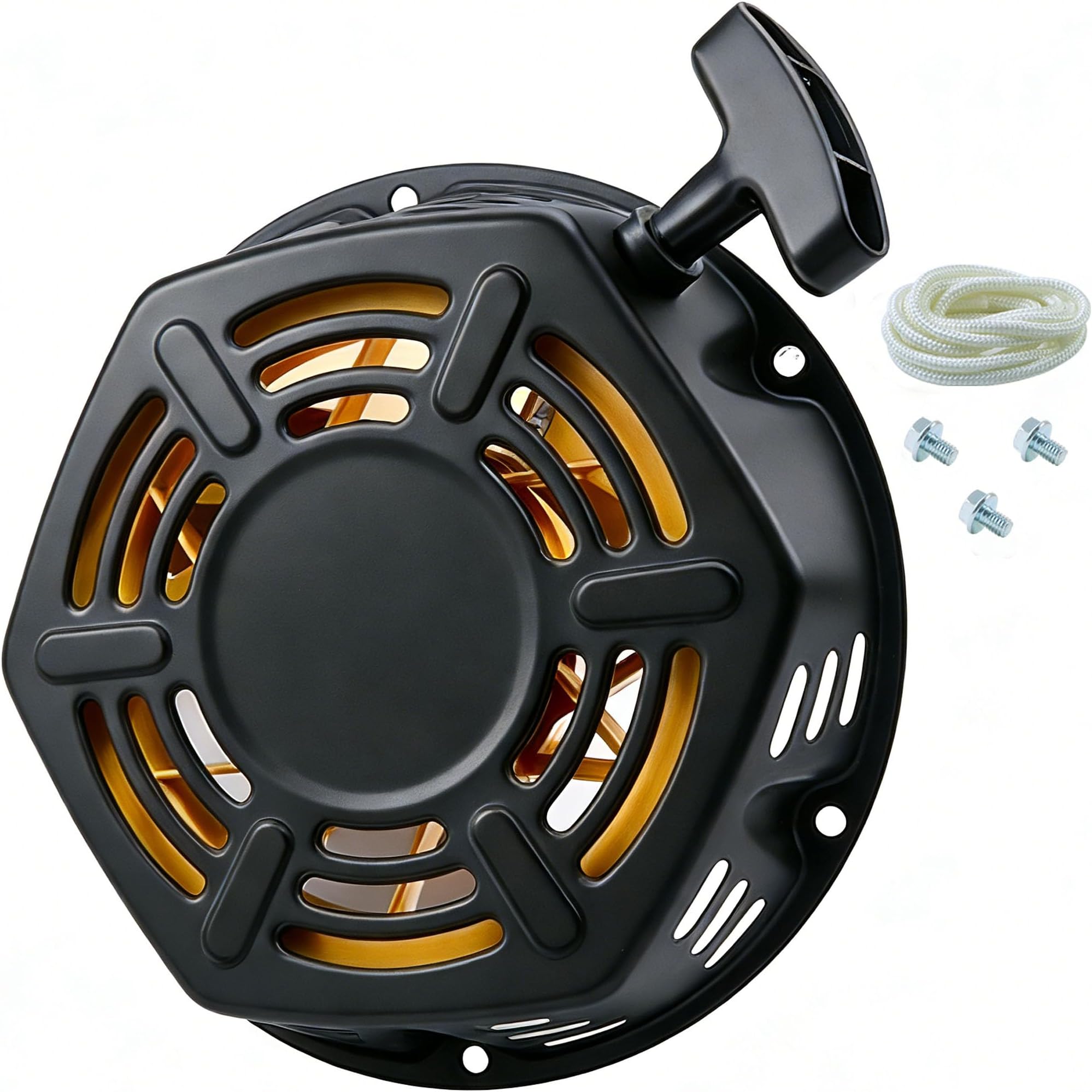 389cc Recoil Starter Compatible with Champion 439cc 420cc 459cc Generator Parts Engine Compatible with Honda GX390 GX340 Predator with Model # 100155 Part # 46.061000.00