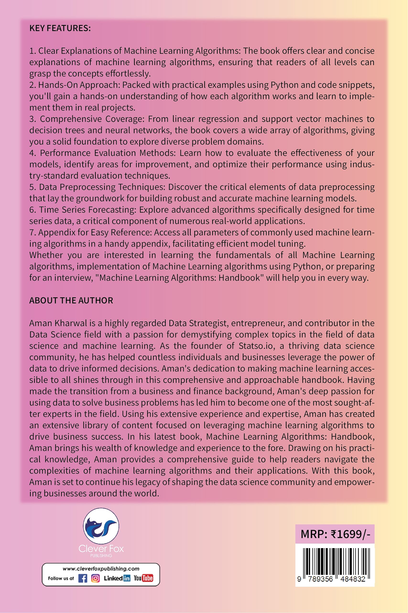 Machine Learning Algorithms: Handbook 1