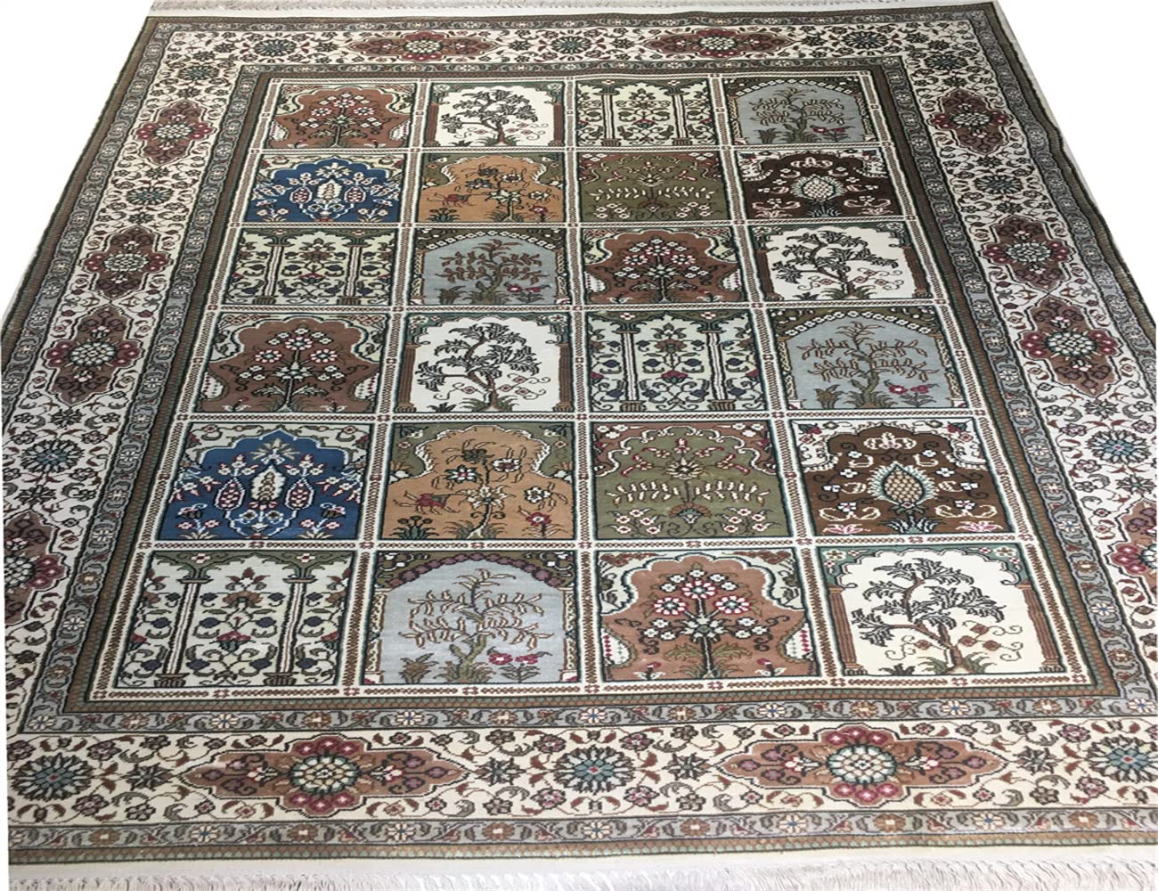 YAMEILEGEND YAMEI LEGEND4 ft x 6 ft Pure Handmade Blanket for Study and Office Carpets Silk Carpet