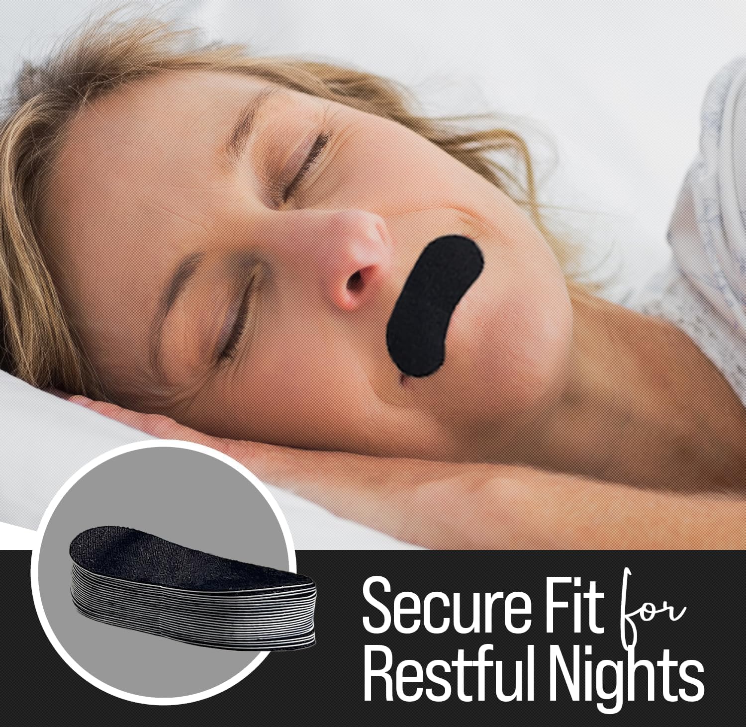 iYOGIzz 30 Pcs Sleep Strips Mouth Tape for Sleeping – Anti-Snoring Mouth Strips for Nose Breathing, Snore Reduction & Deep Sleep | Gentle Hypoallergenic Adhesive for Kids & Adults 4