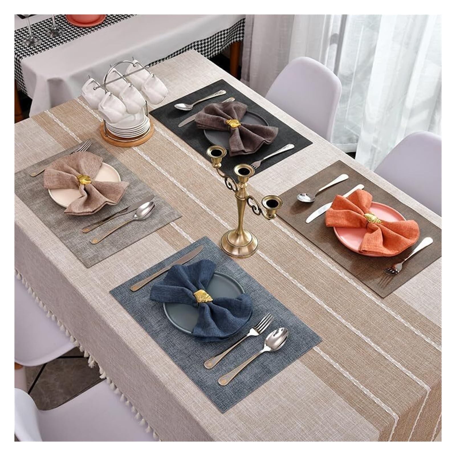 Hebilla de Metal servilletero servilletero Anillo, 12 Piezas de Hebillas de Mantel de Mesa de Boda con Forma de Caracol Dorado, Anillos de Toalla de Papel for decoración de Hotel