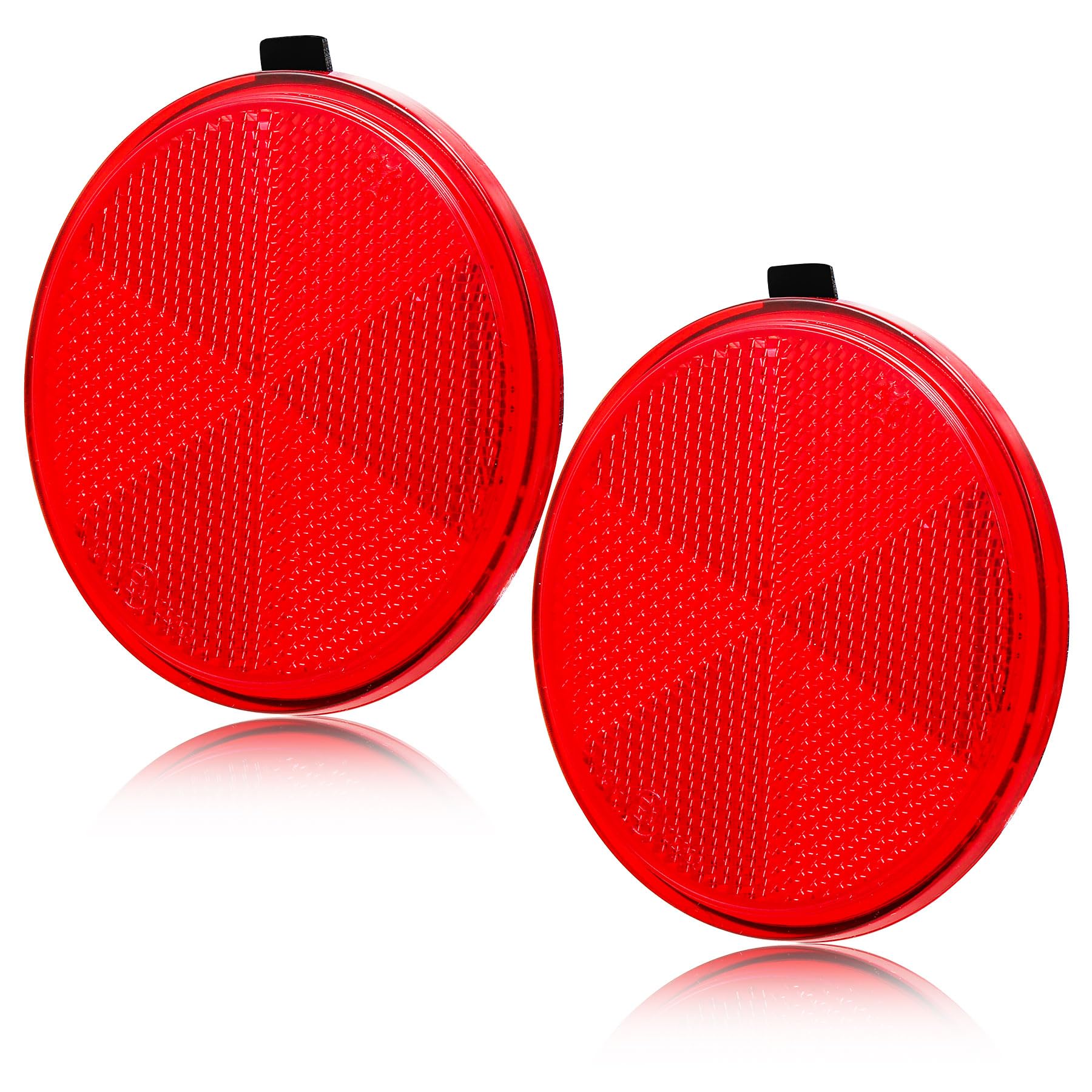 Réflecteur Rouge Rond 60 Mm - Réflecteurs économiques - Réflecteur Adhésif