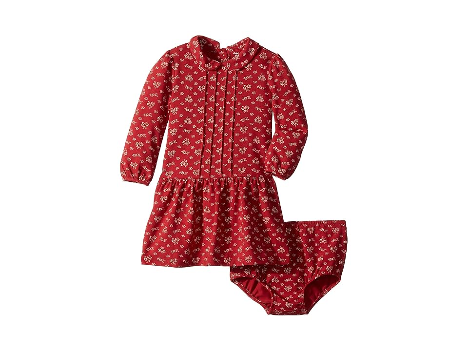

Ralph Lauren Baby Floral Dress Bloomers (Infant) (Red Floral Multi) Girl's Dress