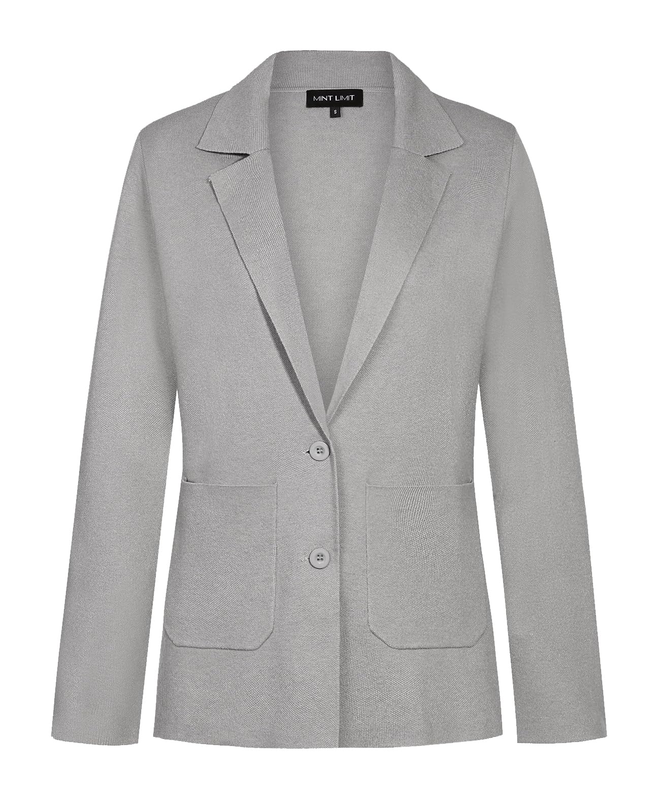 MINTLIMIT Womens Sweater Blazer Long Sleeve Lapel Button Blazers Casual Work Office Cardigan Suit Jacket with Pockets