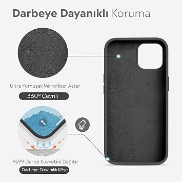 Coverzone Samsung Galaxy A36 İle Uyumlu Yüksek Kalite Özel Tasarım Kadife İç Yüzey Lansman Silikon Premium Telefon Kılıfı-SD02-Siyah