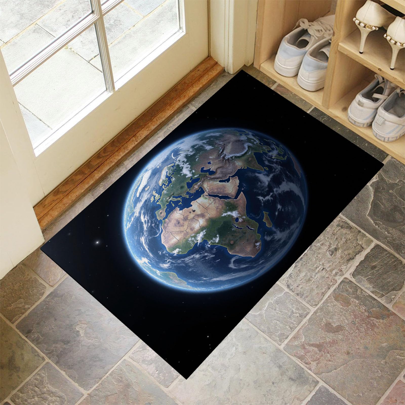 Tapis de sol absorbant et lavable 90x150cm pour entrée propre