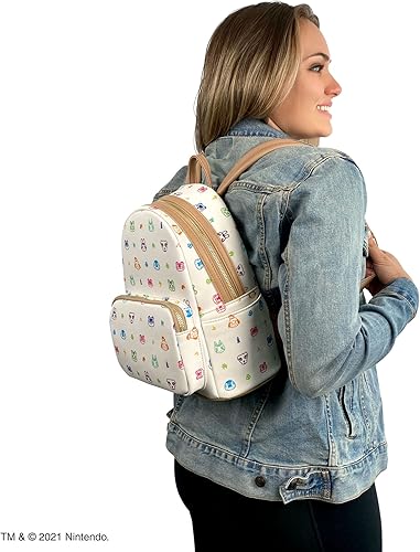 Vista 46 de Controller Gear Animal Crossing - Small Backpack Mini Bookbag Travel Bag for Console & Accessories - Rose Gold