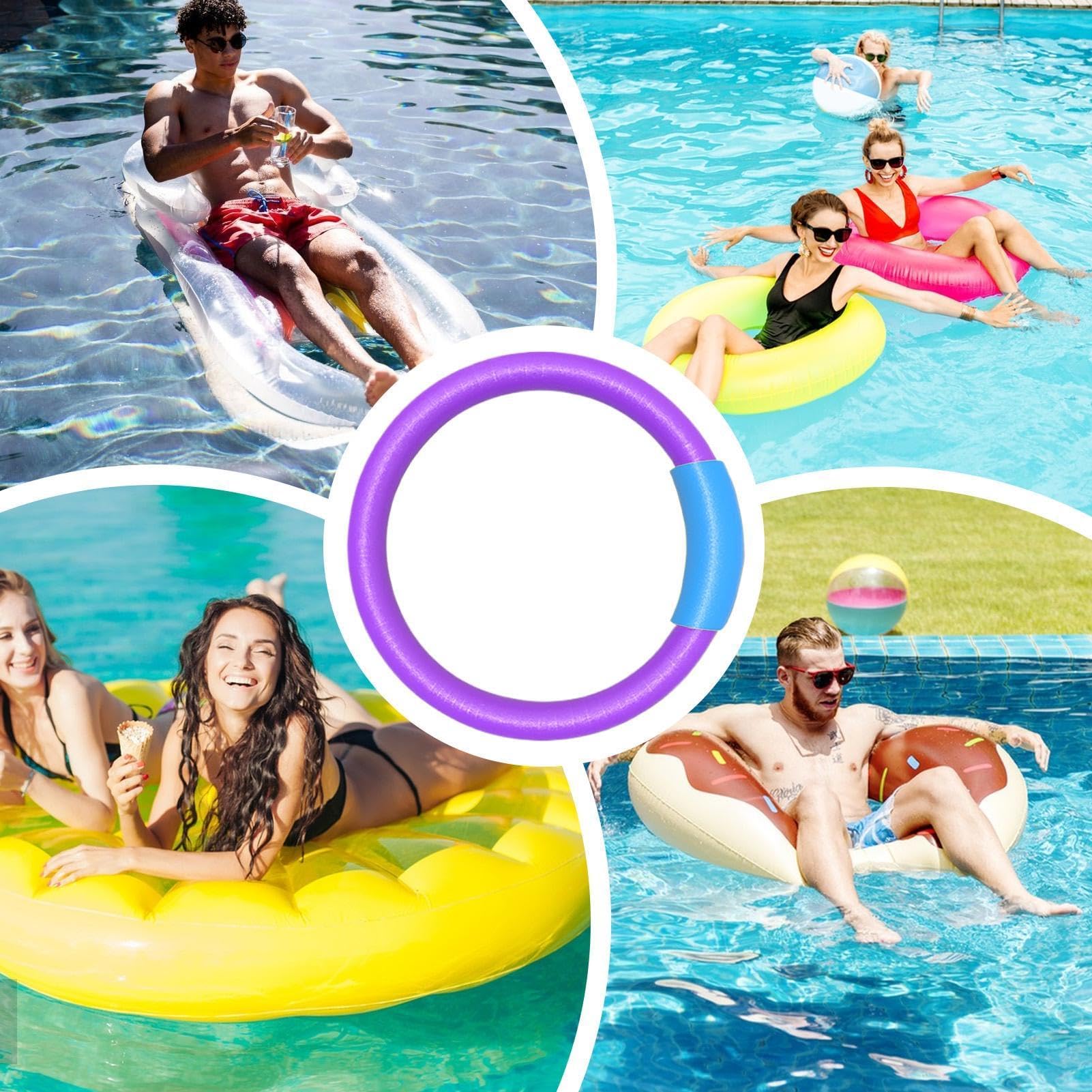 Nouilles de piscine en mousse avec connecteurs pour enfants et | Tubes en mousse souples et polyvalents ; adaptés pour l'entraînement de fitness et les exercices des bras ; idéal pour les