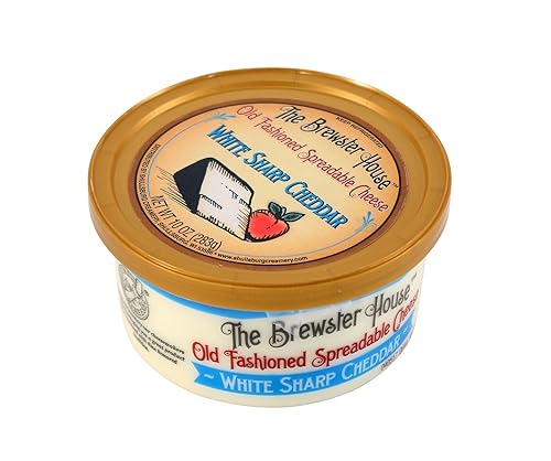 Brewster House - Crema de queso cheddar blanco afilado - 10 oz.