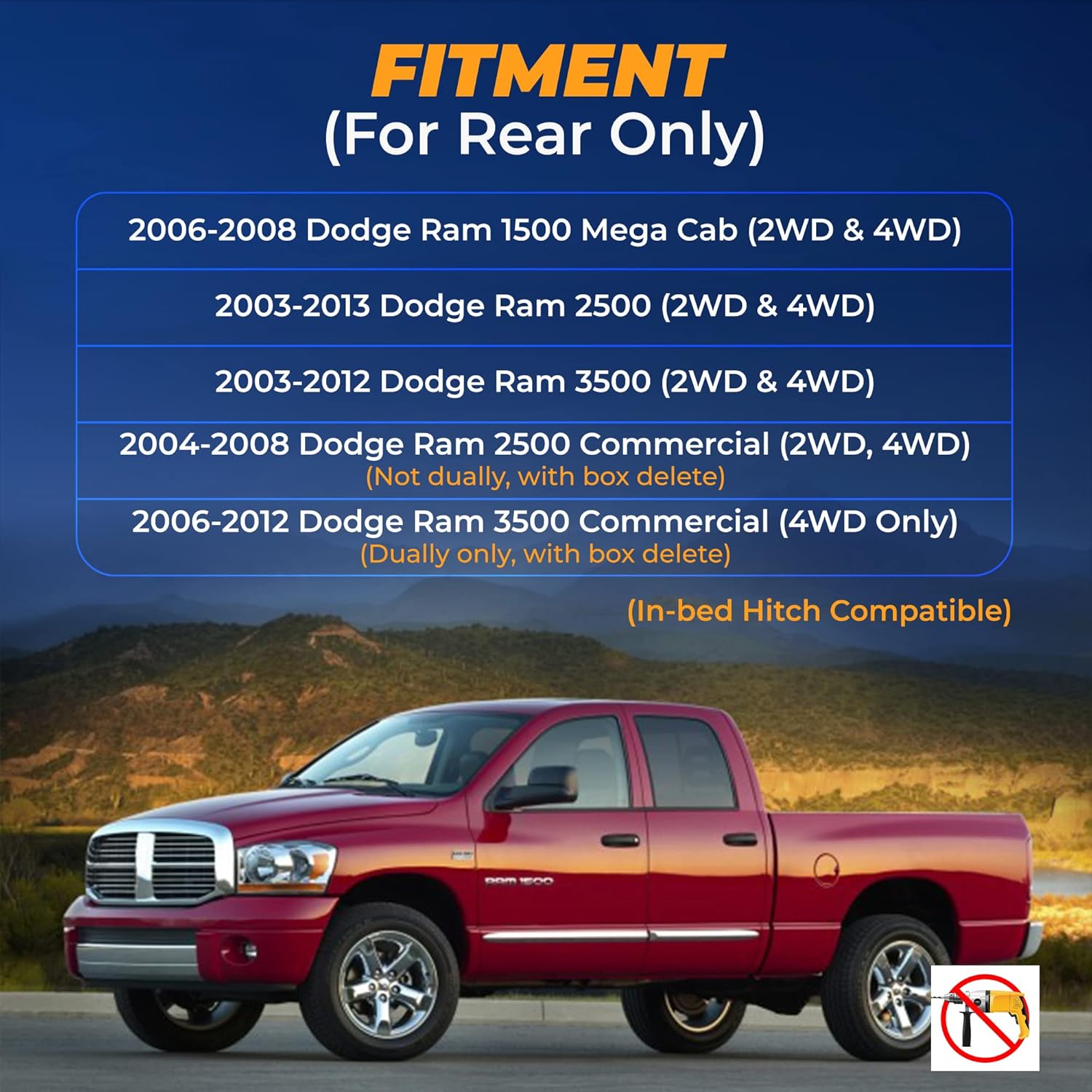 TORQUE Air Suspension Bags Kit with Internal Jounce Bumper for 2003-2013 Dodge Ram 2500, 2003-2012 Dodge Ram 3500, 2006-2008 1500 Meg Helper Bag Spring Towing, Up to 7,500 lbs Load Capacity (TR75299)