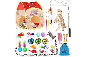 34-Piece Cat Toy Assortment: Interactive Pleasures for Your Feline Friend