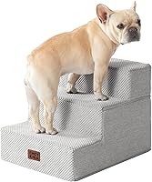 Vista 60 de EHEYCIGA Escaleras para perros pequeños de 16.5" de altura, escalones de 3 peldaños extra anchos para perros para sofá y silla, escalones