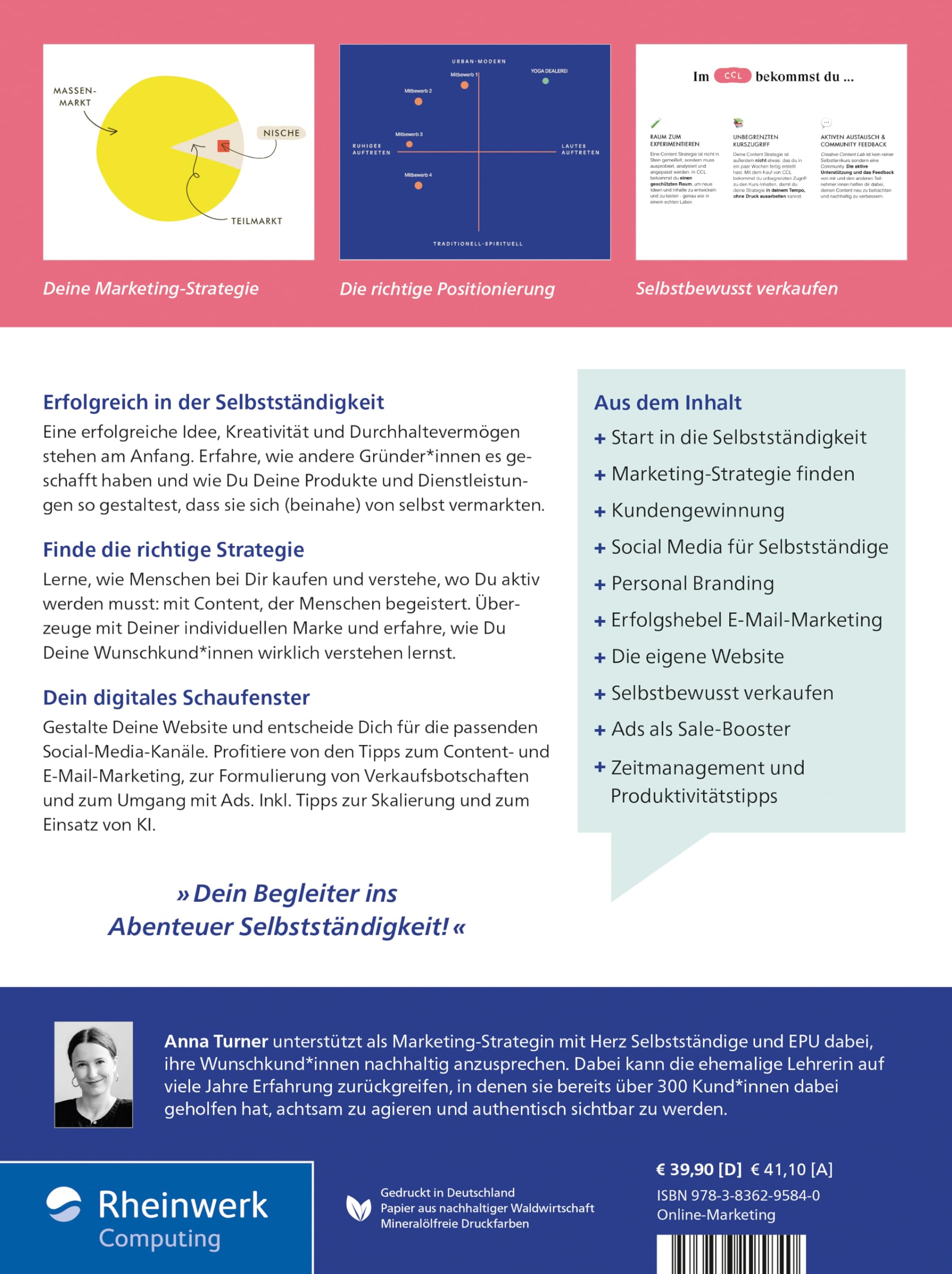 Ausgebucht!: Erfolgreiches Marketing für Solo-Selbstständige. Marketing-Strategie und Selbstständigkeit sinnvoll verknüpfen