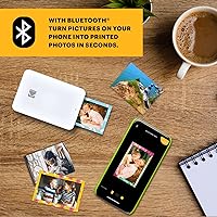 Vista 6 de Kodak Step Slim Instant Mobile Photo Printer - Kit: 20 Pack Zink Paper, Case, Photo Album, Markers, Sticker Sets