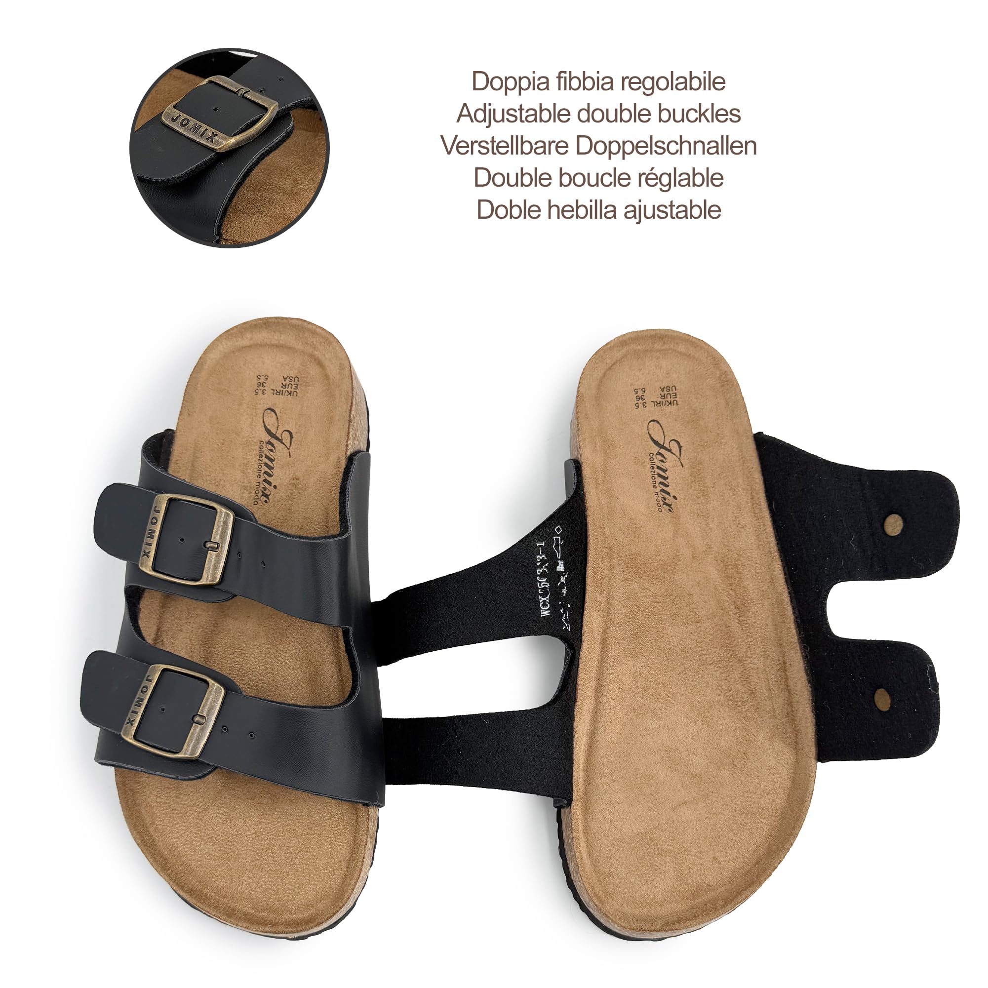 JOMIX Chanclas Mujer Verano Sandalias Zapatillas Casa Adultos Piscina Playa Baño Talla 36-41 EU