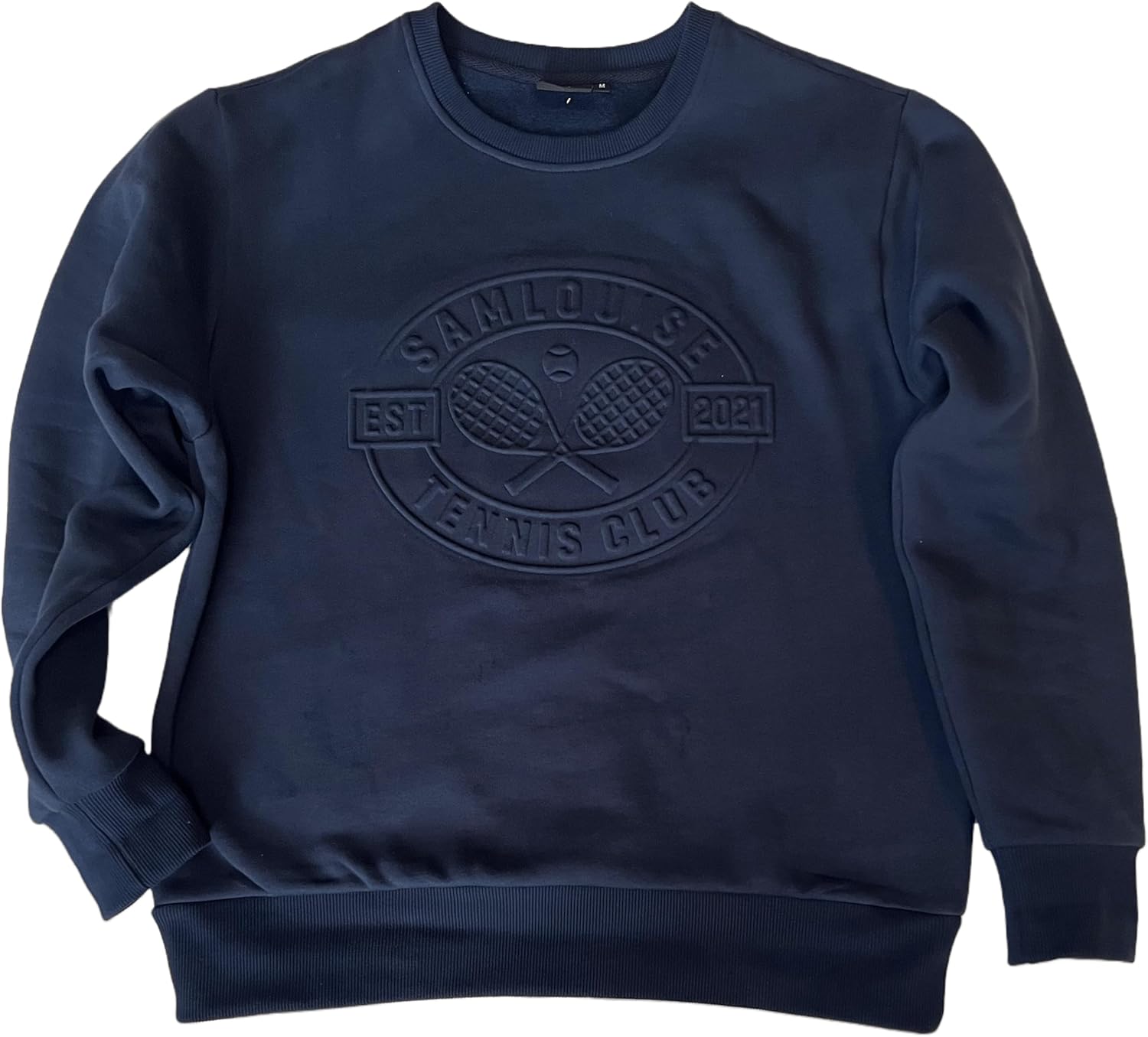 SamLouise Embossed Tennis Club Sweatshirt Ivory