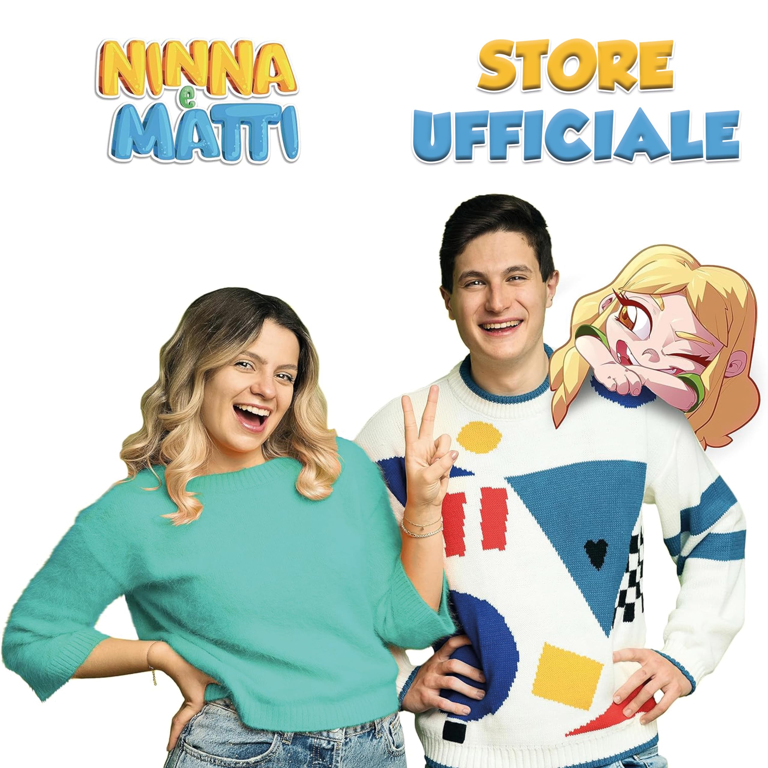 NINNA e MATTI Giochi per Bambini, Pupazzetti 3D Intera Collezione Set Completo, 8 Personaggi Tutti Diversi