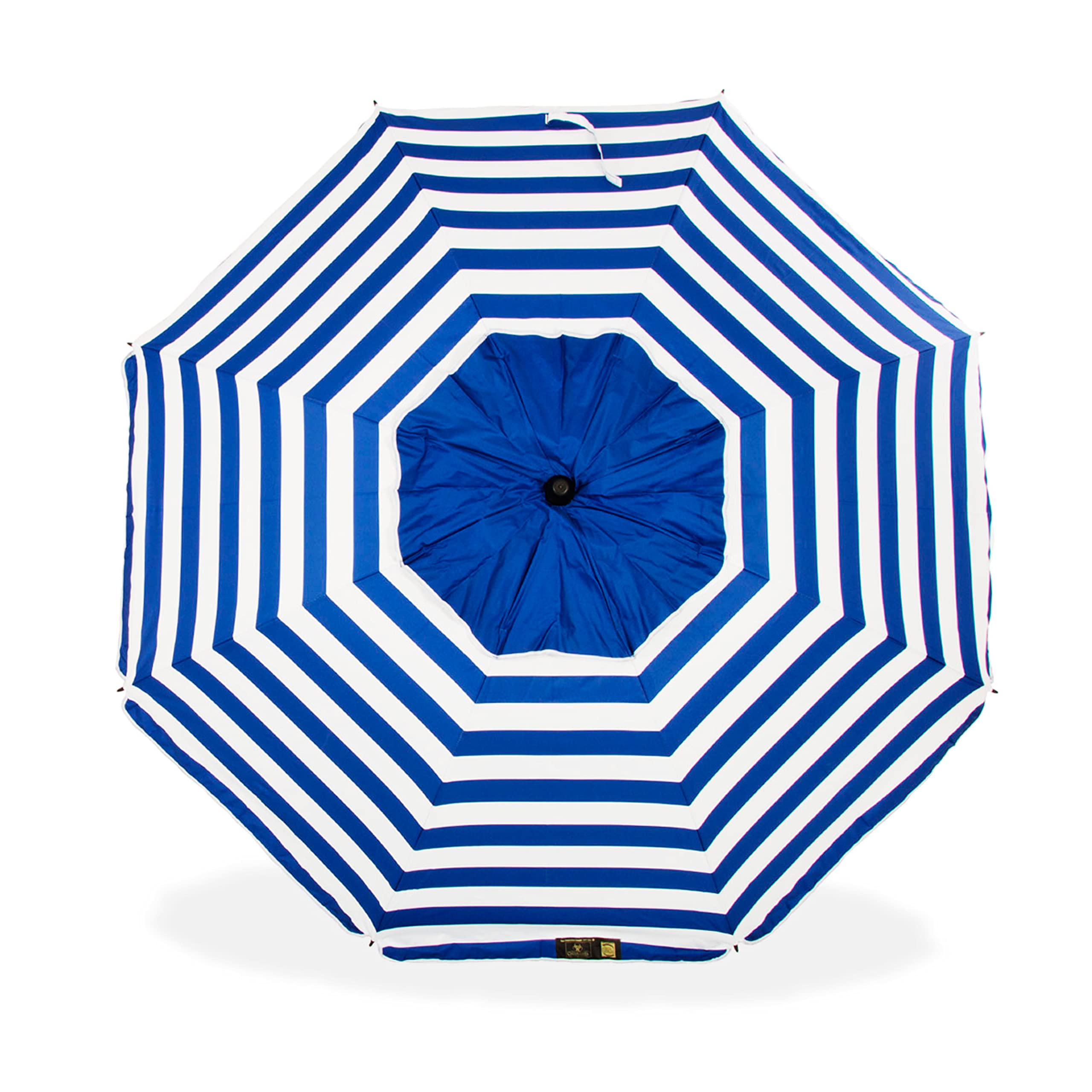 Sombrilla Playa Modelo 200cm con Espiral y Poste de Recorrido Total. 8 Varillas Protección Total contra los Rayos UV